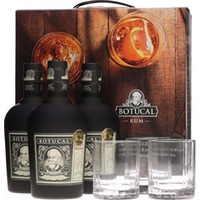 (49,90€/1l) Botucal Vorteilspack 3 x 0,7 Liter 40 % Vol. und 3 Botucal Tumbler