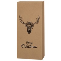2er Faltschachtel ""Hirsch mit Mütze"" Merry Christmas