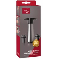 Vakuumpumpe Stainlees Steel mit 2 Weinverschlüsse Vacu Vin