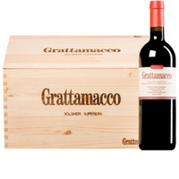 "Grattamacco" Rosso Bolgheri Superiore DOC (BIO)  Original-Holzkiste