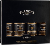Blandy's 10 Years Old Verkostungsset   Madeira DOC, 19 % Vol., 4 Flaschen á 0,2 L