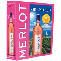 Grand Sud Pays d'Oc IGP Rosé Merlot 3 ℓ, Bag in Box