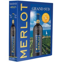 Grand Sud Pays d'Oc IGP Merlot 3 ℓ, Bag in Box