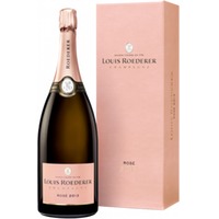 Magnum - Champagner Louis Roederer - Brut Rosé Jahrgang - Luxus Geschenkbox