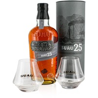 Suau Brandy 25 Anos + Gläser, 37 % vol, 0,7-l-Flasche