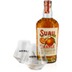 Suau Brandy-Orange + Gläser, 37 % vol, 0,7-l-Flasche 