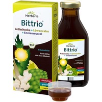 Herbaria Kräuterparadies GmbH, Bittrio Kräuterelixier wie Amaro Artischocke Löwenzahn Enzian, 0,25l   bio