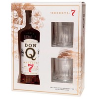 Don Q Reserva Rum 7 YO + 2 Gläser