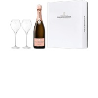 Louis Roederer : Coffret Rosé Vintage + 2 Flûtes