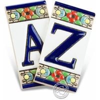 Fliesen aus Mallorca, A-Z und 1-9, je Stück K