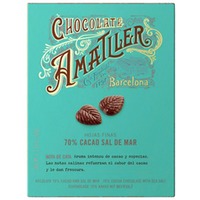 Únicos Hojas Chocolate 70% con Sal de Mar 60g Amatller