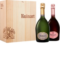 Champagner Geschenkset - Ruinart - Brut + Rosé - 2 Fl