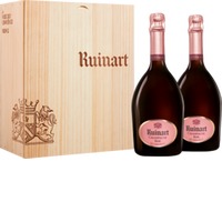 Champagner Geschenkset - Ruinart - Brut Rosé - 2 Fl. In Ohk