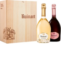 Champagner Geschenkset - Ruinart Rosé & Ruinart Blanc De Blancs - 2 Fl