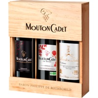 Wein Geschenkset Mouton Cadet Panache - Baron Philippe De Rothschild - 3 Fl