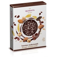 Weicher Nougat Mattonella mit dunkler Schokolade Stracciatella 150g | Quaranta