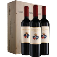 Jacopo Biondi Santi Fontecanese, Poggio Ferro, Maceone Toscana IGT 3 x 0,75 ℓ Flaschen, In Holzkiste