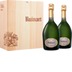 Champagner Geschenkset - R De Ruinart Brut - In Holzkiste - 2 Fl 