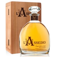 Grappa L´Assedio Barrique mit Kirschholzschachtel limitiert 450 Fl. 45%  VILLA LAVIOSA