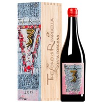"Tresoro di Riparbella" Rosso Costa Toscana IGP (BIO) 0,75l Original-Holzkiste