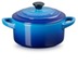 Mini-Cocotte aus Steinzeug 10 cm azure blue 