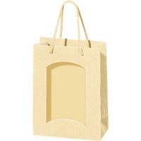 1er Papiertüte Vario cream mit Sichtfenster TU