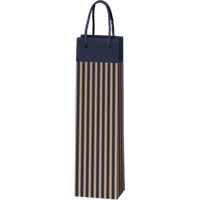 1er Papiertüte Streifen blau/natur TU 1620