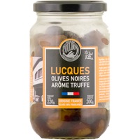 Schwarze Oliven Lucques mit Trüffelaroma 200 g