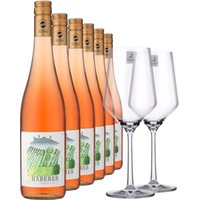 Müller »3 Haberer« Rosé im 6er-Vorratspaket inkl. 2er-Set Zwiesel Glas »PURE«