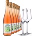 Müller »3 Haberer« Rosé im 6er-Vorratspaket inkl. 2er-Set Zwiesel Glas »PURE« 