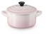 Mini-Cocotte aus Steinzeug 10 cm shell pink 