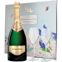 Champagner Vranken - Demoiselle Eo - Brut Tête De Cuvée - Mit Etui 2 Champagnergläser