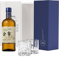 Nikka : Yoichi Single Malt Geschenkbox mit 2 Riedel Gläsern