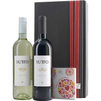 Weinpaket  Sutto Bianco, Rosso und Dolfin Schokolade
