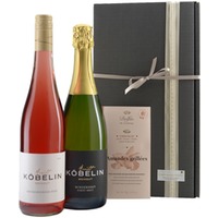Weinpaket Köbelin mit Dolfin Schokolade
