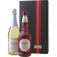 Geschenkset  mit Amérie Münsterländer Himbeergeist und Sekt