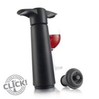 Vakuumpumpe schwarz + 2 Stopfen