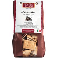 Focaccine con olive nere