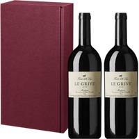 Geschenk: Le Grive  2x Le Grive Monferrato Rosso (2er Geschenkbox), Forteto della Luja, Piemont