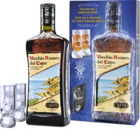 Vecchio Amaro del Capo,7l 35% mit 2 Ice Shot Gläser /Caffo