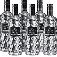 6x THREE SIXTY Vodka    Bundle