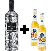 THREE SIXTY Vodka    + 2x SODA LIBRE The Passionfruit 0,33l ("Pornstar-Martini" Bundle) Bundle