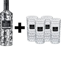 THREE SIXTY Vodka    + 4x THREE SIXTY Gläser 0,3l