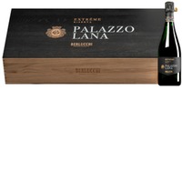 "Palazzo Lana Extrême" Franciacorta Riserva DOCG extra brut  Original-Holzkiste