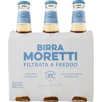 Birra Moretti filtrata a freddo 4,3% 3 x 0,33l /Moretti