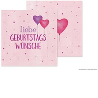 Serviette - Geburtstagswünsche - 20 Stk
