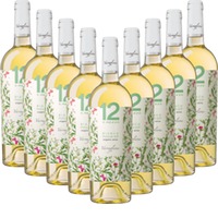9x Vorteils-Weinpaket 12 e Mezzo Bianco Organic Wine Puglia IGP - Varvaglione