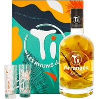 Mit Etui - Rum Arrangé - Ti Ced Ananas Victoria + 2 Gläser