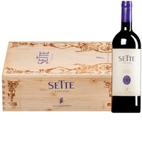 "Sette" Rosso Toscana IGT (BIO)  Original-Holzkiste