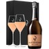 Billecart-Salmon : Coffret Dégustation Brut Rosé & Flûtes 